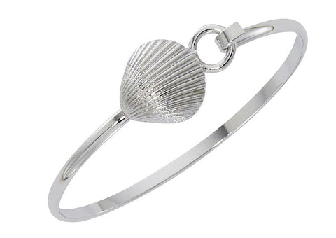 Shell Silver Cuff Bracelet CB414