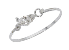 Wholesale fashion mermaid cuff bracelet pewter with sterling silver finish USA made