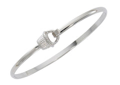 Wholesale fashion nantucket basket bracelet pewter with sterling silver finish USA made