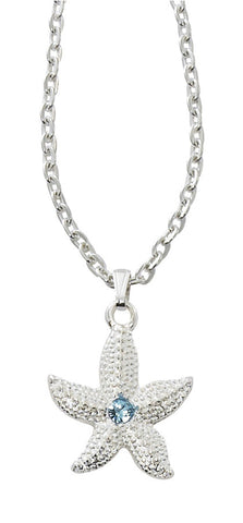 Starfish with Swarovski Stone Necklace NK520