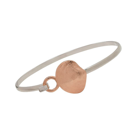 Quahog Rose Gold and Silver Two Tone Cuff Bracelet