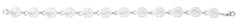 Wholesale fashion sandollar bracelet pewter with sterling silver or 24 karat gold finish USA made