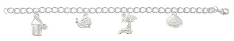 Mixed Sea Life Charm Bracelet B420