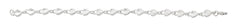 Wholesale fashion multiple hearts bracelet pewter with sterling silver or 24 karat gold finish USA made