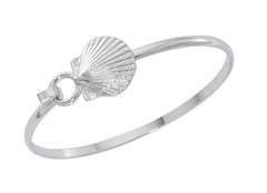 Wholesale fashion scallop bracelet pewter with sterling silver finish USA made