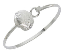 Wholesale fashion quahog bracelet pewter with sterling silver finish USA made