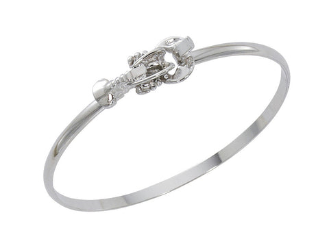 Lobster Silver Cuff Bracelet CB428