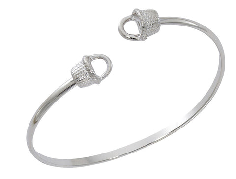 Nantucket Basket Silver Twist Bracelet CB431T