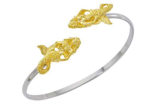 Mermaid Two Tone Twist Bracelet CB435T