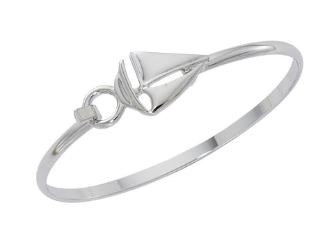 Sailboat Silver Cuff Bracelet CB720