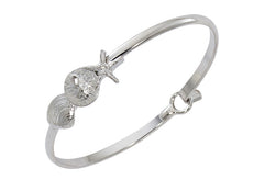 Wholesale fashion mixed shell bracelt pewter with sterling silver finish USA made
