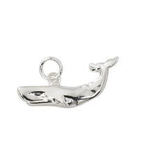 Wholesale fashion whale charm pewter with sterling silver or 24 karat gold finish USA made