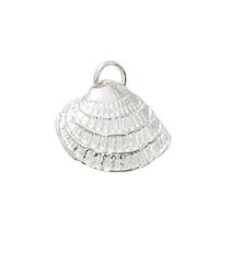 Wholesale fashion shell charm pewter with sterling silver or 24 karat gold finish USA made 