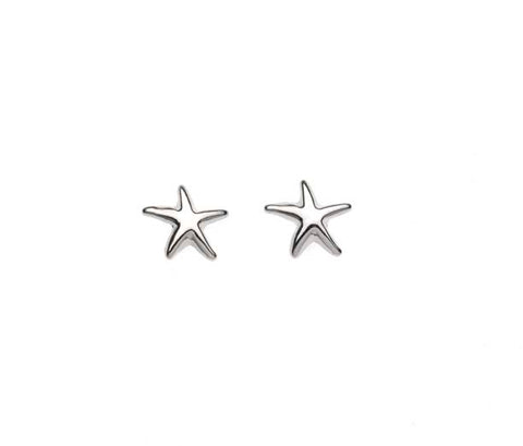 Smooth Starfish Stud Earring