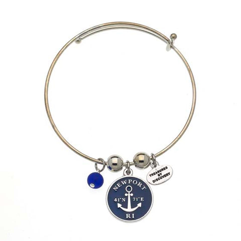 Newport Longitude and Lattitude Expandable Bracelet