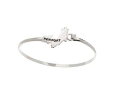 Newport Map Polished Cuff Bracelet