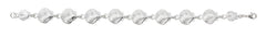 Wholesale fashion scallop shell bracelet pewter with sterling silver or 24 karat gold finish USA made