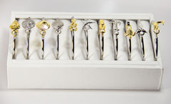 Sealife and Nautical Bracelet Assortment with free Bracelet Display Made in USA