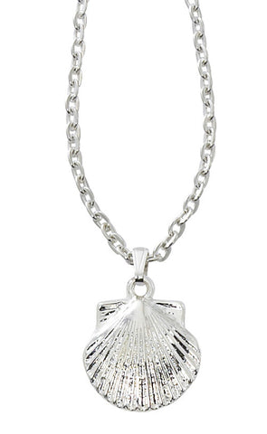 Textured Scallop Shell Necklace NK510